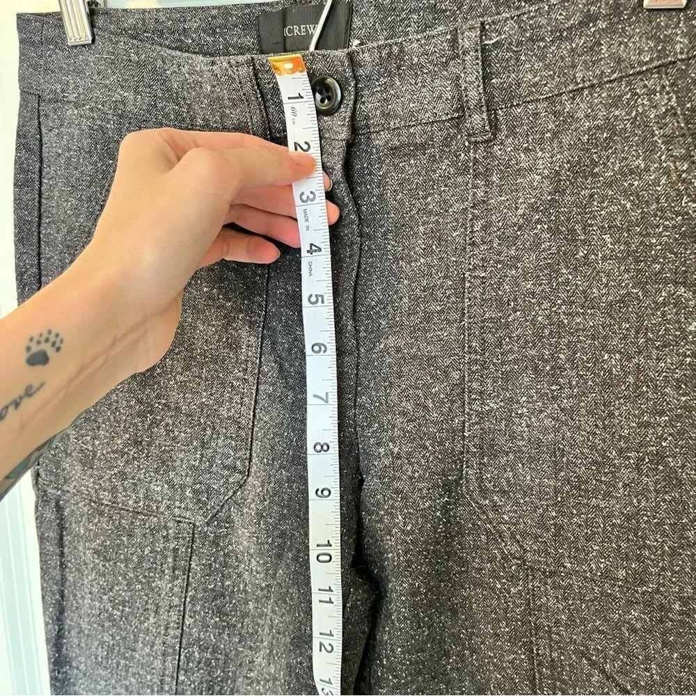 J. Crew Marled Gray Speckle Utility Pant